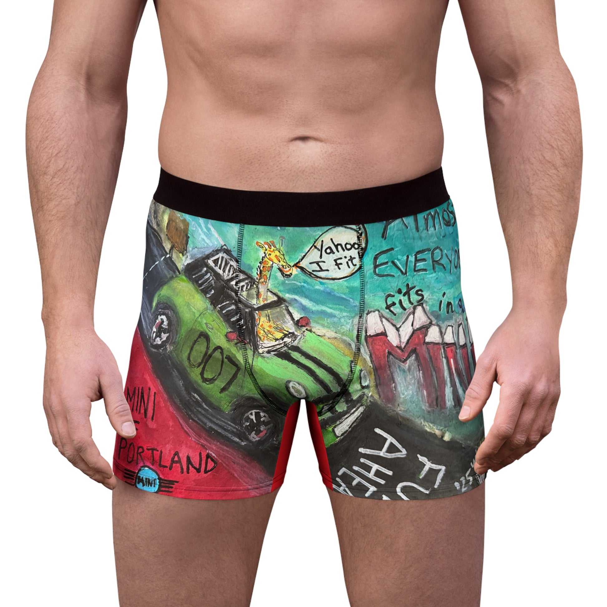 “Mini Fits” Men's Boxer Briefs (AOP)